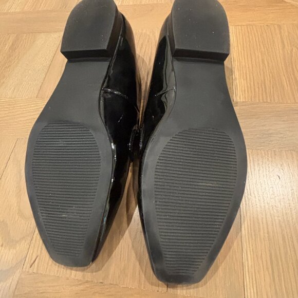 Steve Madden Black Patent Loafers - Picture 2 of 3